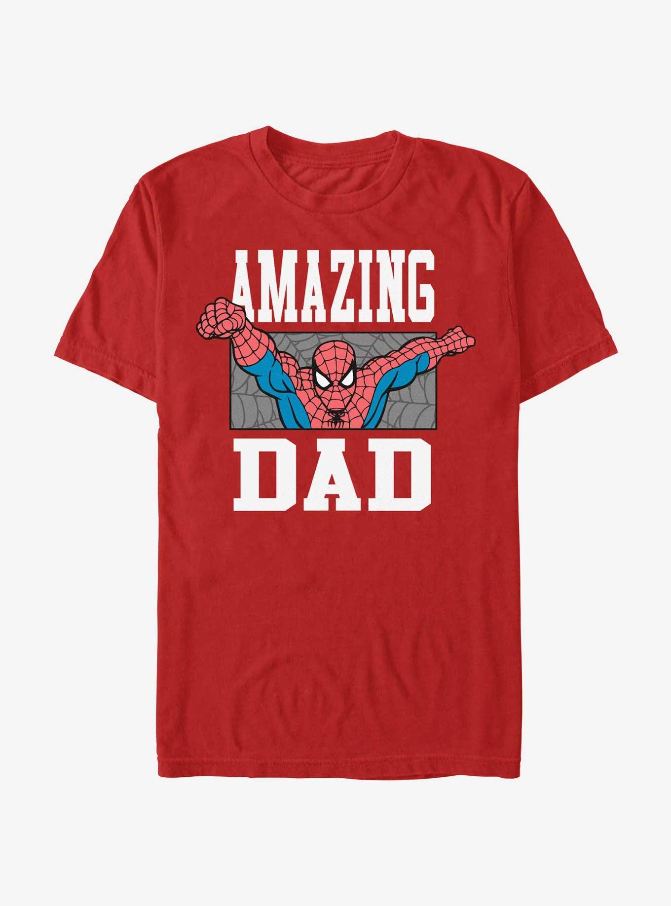 Marvel Spider-Man Amazing Dad T-Shirt, RED, hi-res