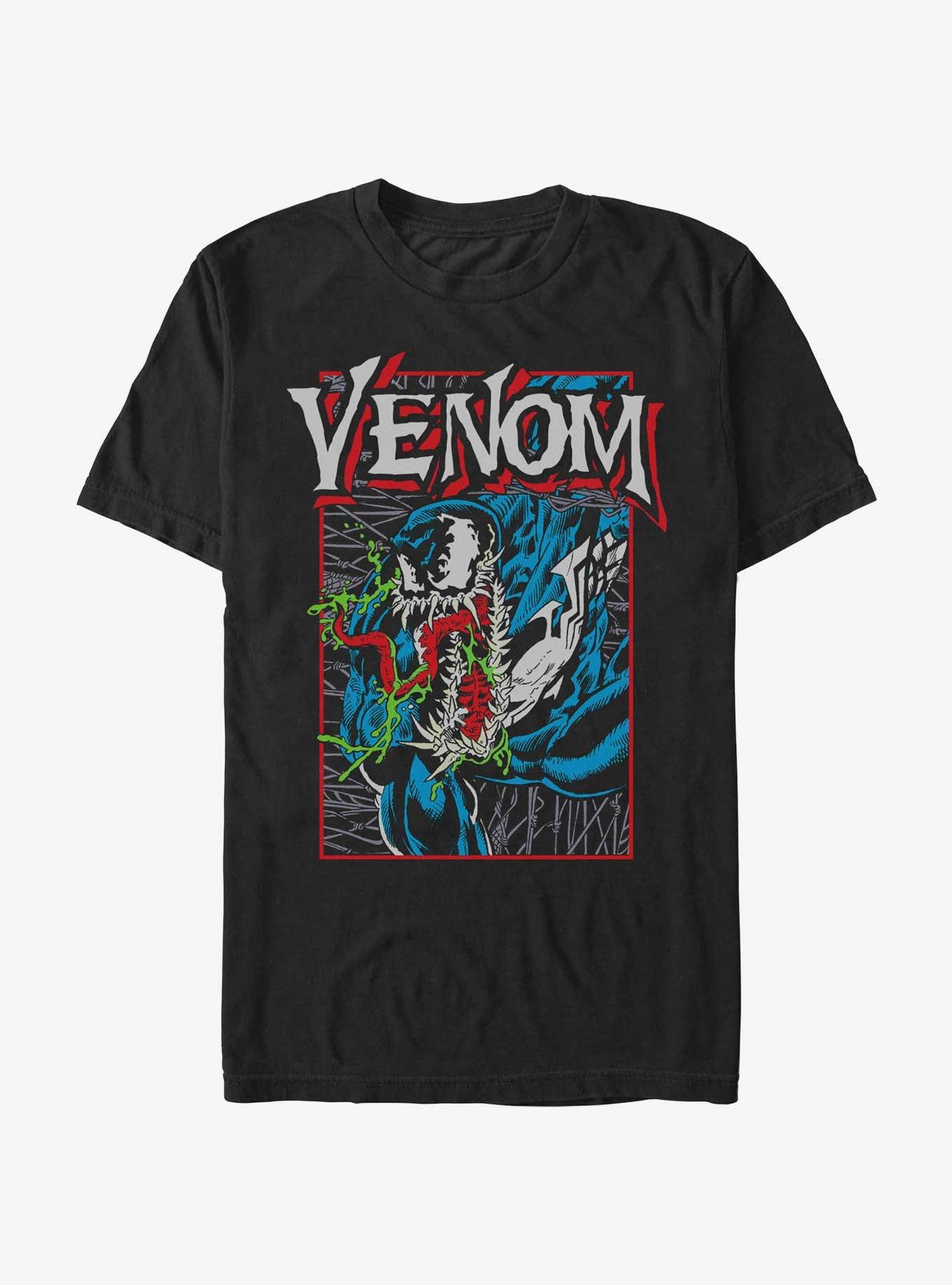 Marvel Spider-Man Venom Teeth And Tongue T-Shirt, BLACK, hi-res