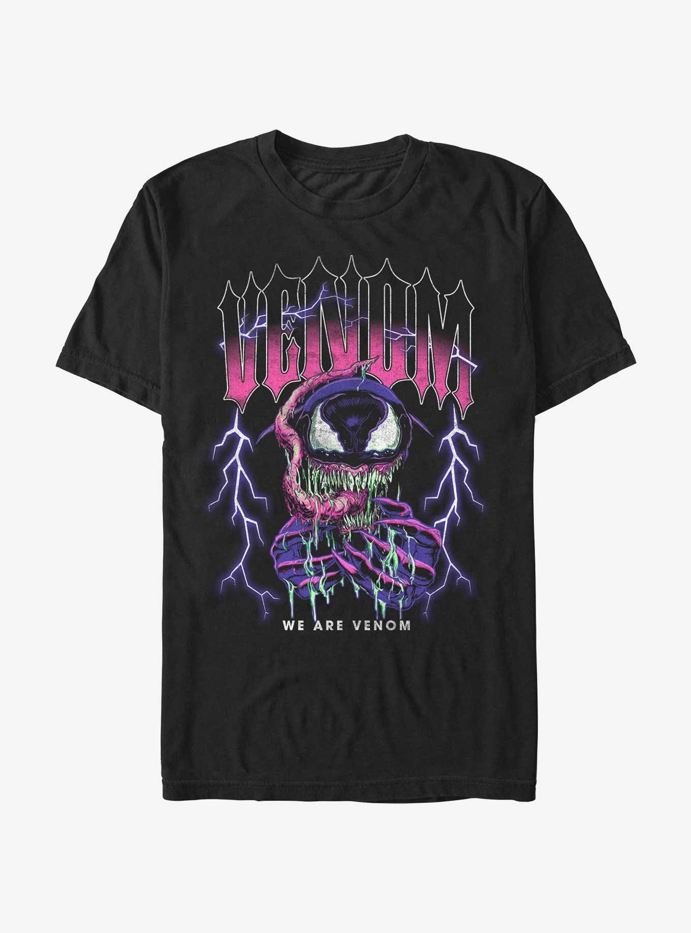 Marvel Spider-Man Lightning Venom T-Shirt, BLACK, hi-res