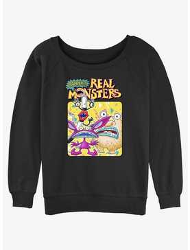 Aaahh! Real Monsters Portrait Womens Slouchy Sweatshirt, , hi-res