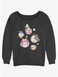Disney Mickey Mouse Friends Bubbles Womens Slouchy Sweatshirt, BLACK, hi-res