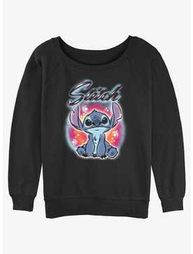 Disney Lilo & Stitch Brush Style Womens Slouchy Sweatshirt, , hi-res