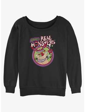 Aaahh! Real Monsters Circle Group Womens Slouchy Sweatshirt, , hi-res