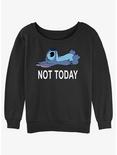 Disney Lilo & Stitch Not Today Womens Slouchy Sweatshirt, BLACK, hi-res