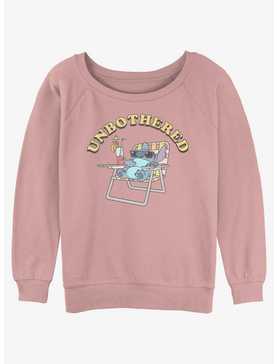 Disney Lilo & Stitch Unbothered Womens Slouchy Sweatshirt, , hi-res