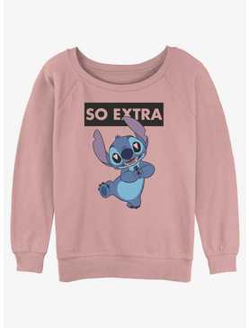 Disney Lilo & Stitch So Extra Womens Slouchy Sweatshirt, , hi-res