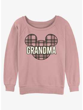 Disney Mickey Mouse Grandma pattern Womens Slouchy Sweatshirt, , hi-res