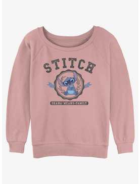 Disney Lilo & Stitch Collegiate Womens Slouchy Sweatshirt, , hi-res