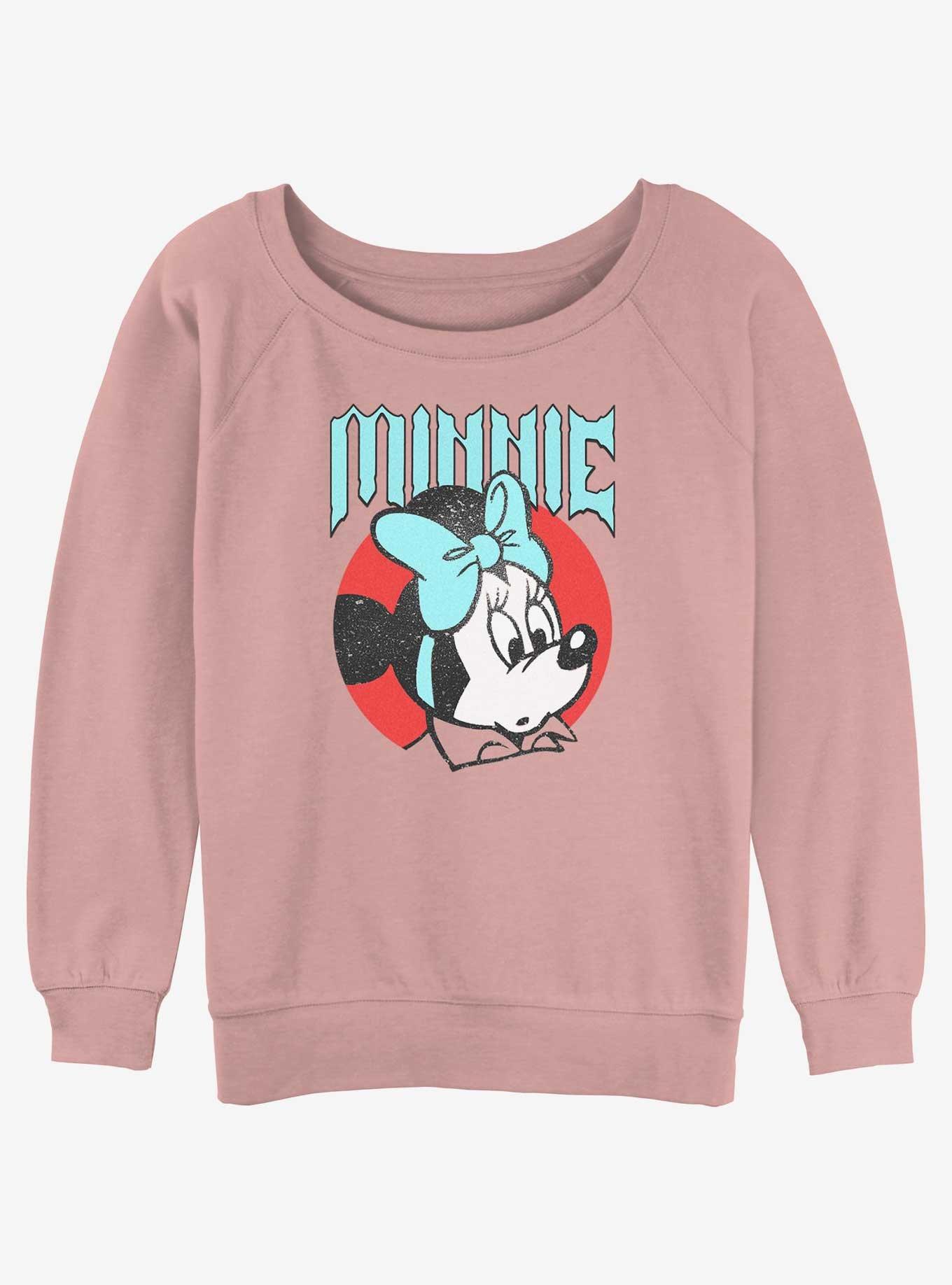 Disney minnie Mouse Grunge Womens Slouchy Sweatshirt, , hi-res