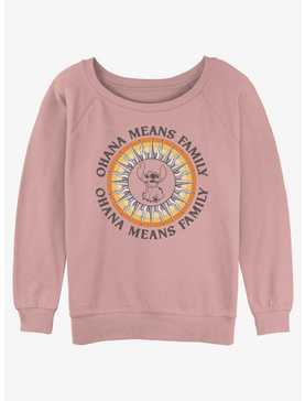 Disney Lilo & Stitch Ohana Sun Womens Slouchy Sweatshirt, , hi-res