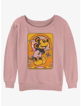 Disney Mickey Mouse Sunset Mickey Womens Slouchy Sweatshirt, , hi-res