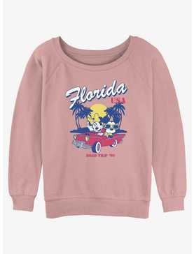 Disney Mickey Mouse & Minnie Road Trip Womens Slouchy Sweatshirt, , hi-res