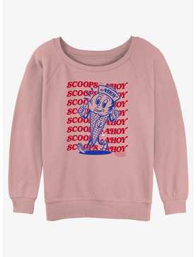Stranger Things Scoops Ahoy Mascot Womens Slouchy Sweatshirt, , hi-res