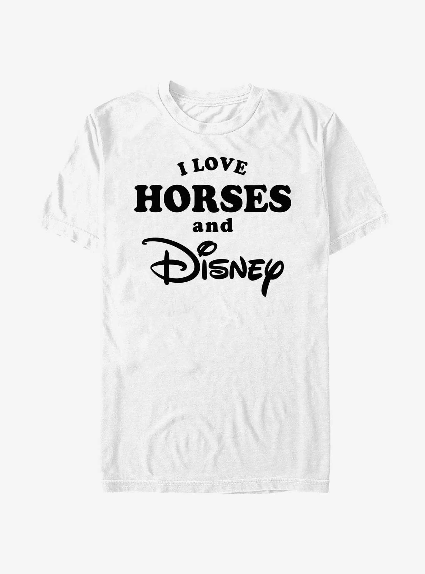 Disney I Love Horses and Disney T-Shirt, WHITE, hi-res