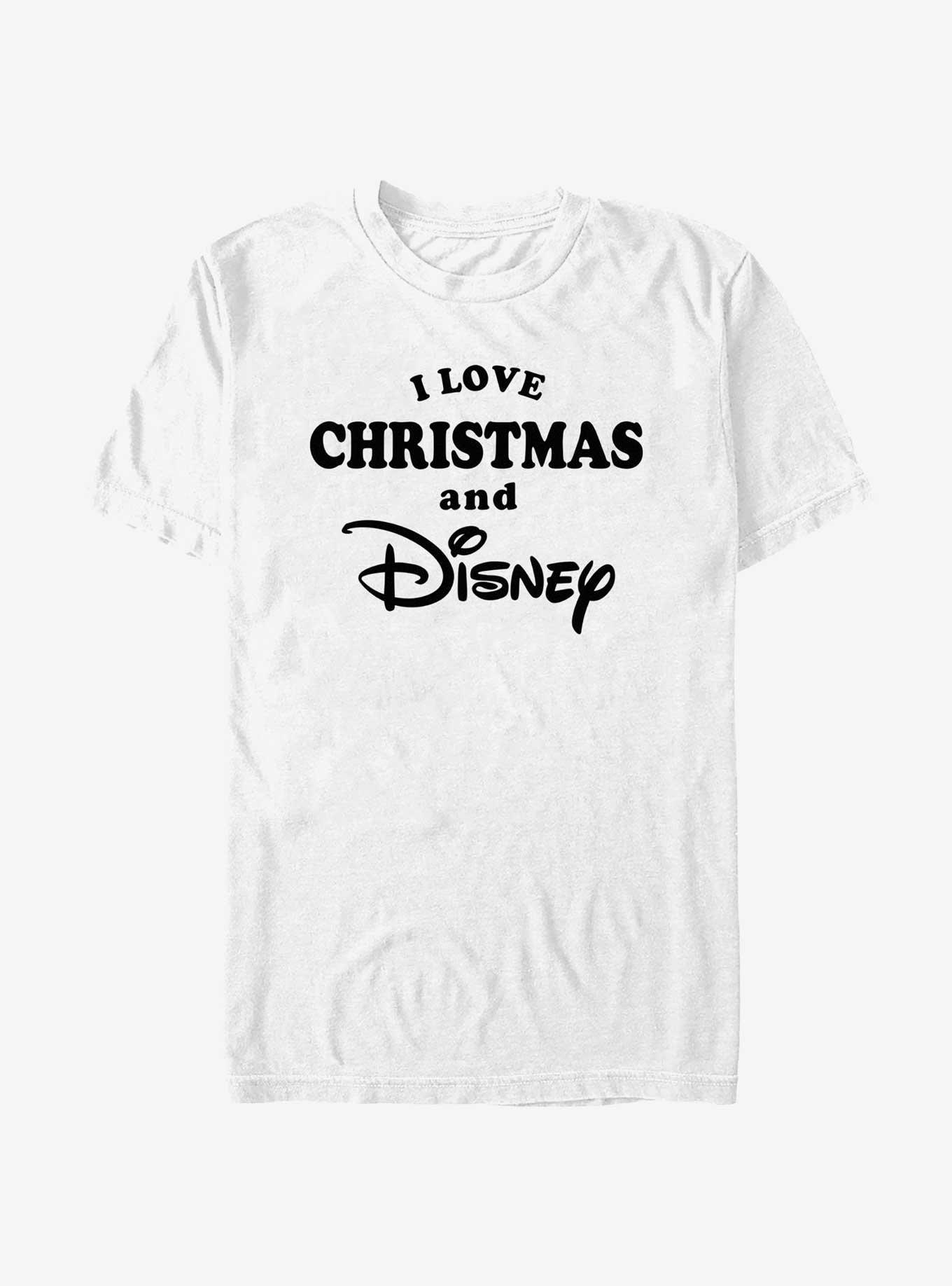 Disney I Love Christmas and Disney T-Shirt, WHITE, hi-res