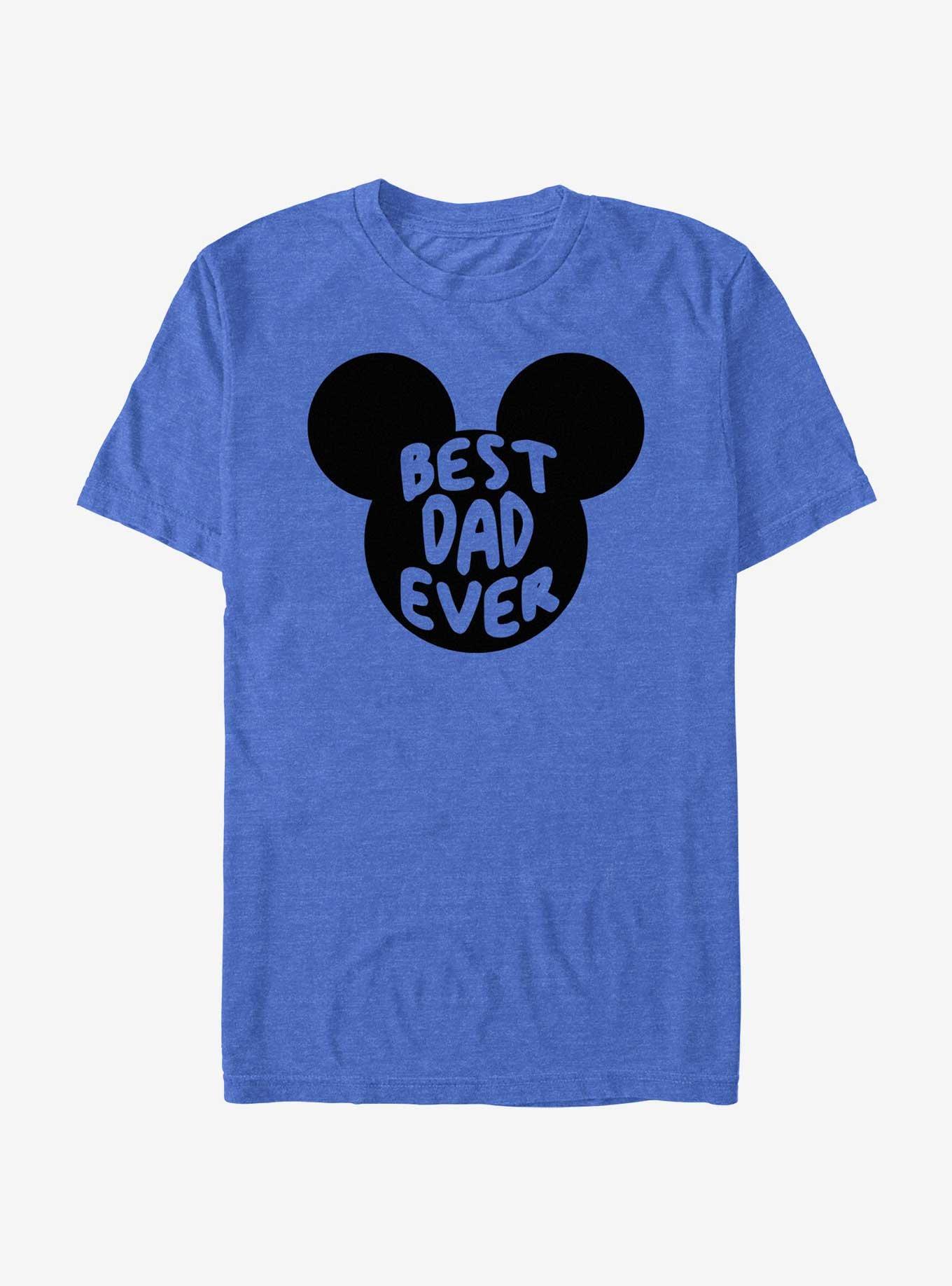 Disney Mickey Mouse Best Dad Ever Mouse Ears T-Shirt, ROY HTR, hi-res