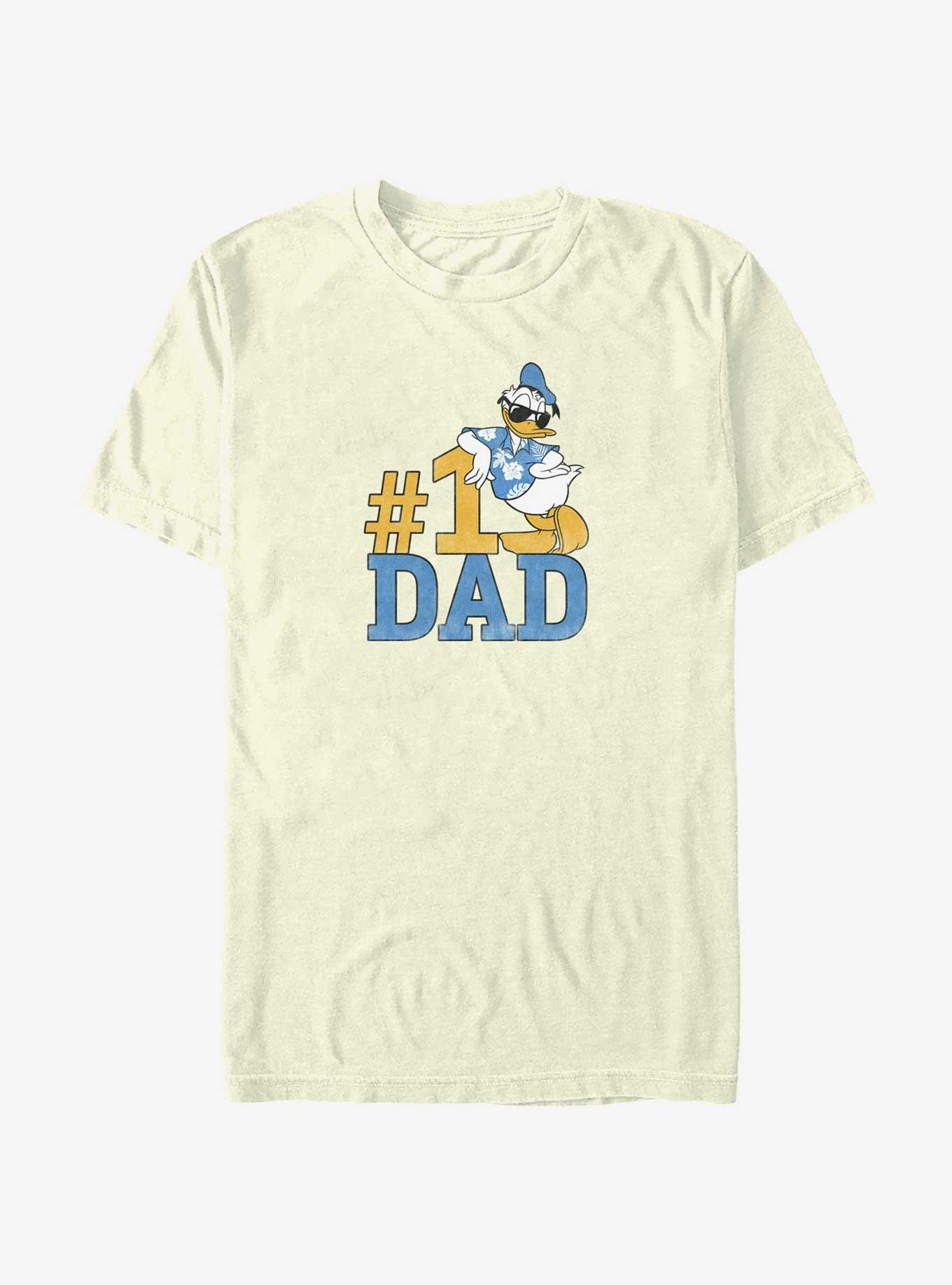 Disney Donald Duck Number 1 Dad T-Shirt - BEIGETAN | Hot Topic