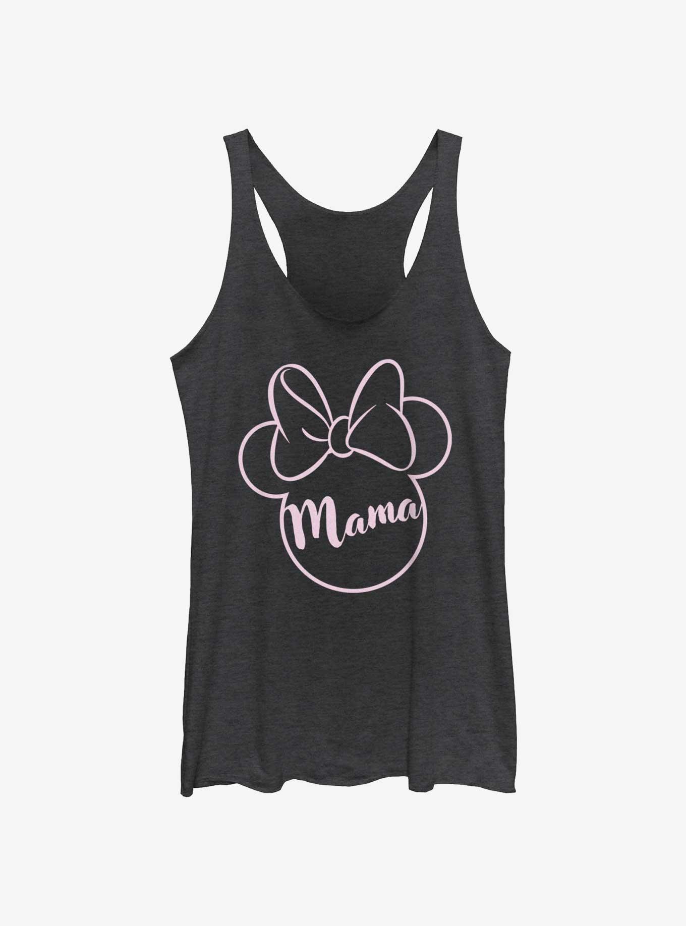 Disney Minnie Mouse Mama Girls Tank, BLK HTR, hi-res