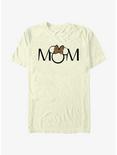 Disney Minnie Mouse Mom Leopard Ears T-Shirt, NATURAL, hi-res