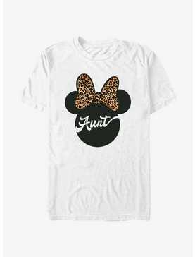 Disney Minnie Mouse Ears Leopard Bow Aunt T-Shirt, , hi-res