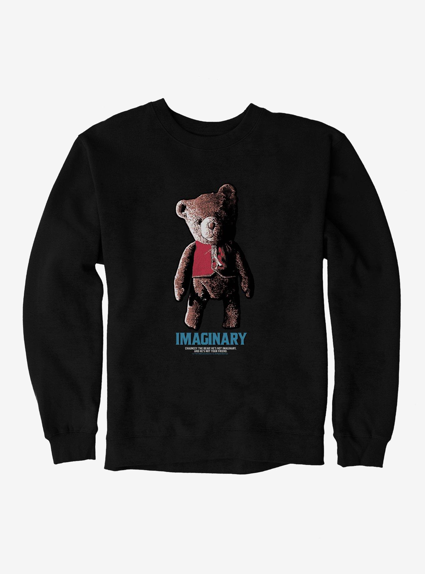 Imaginary Chauncey The Bear Not Your Friend Sweatshirt, BLACK, hi-res