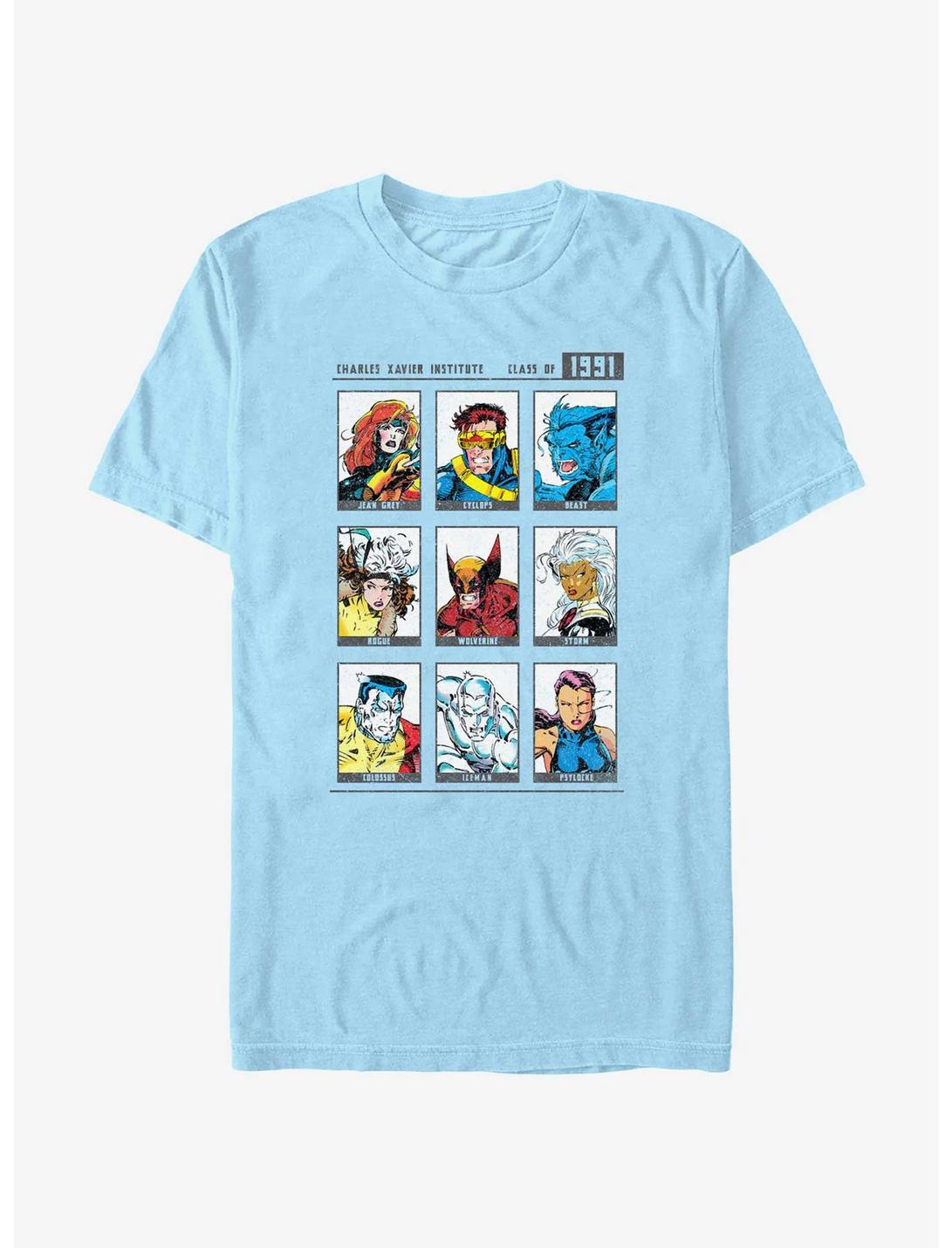 X-Men Yearbook '91 T-Shirt, LT BLUE, hi-res