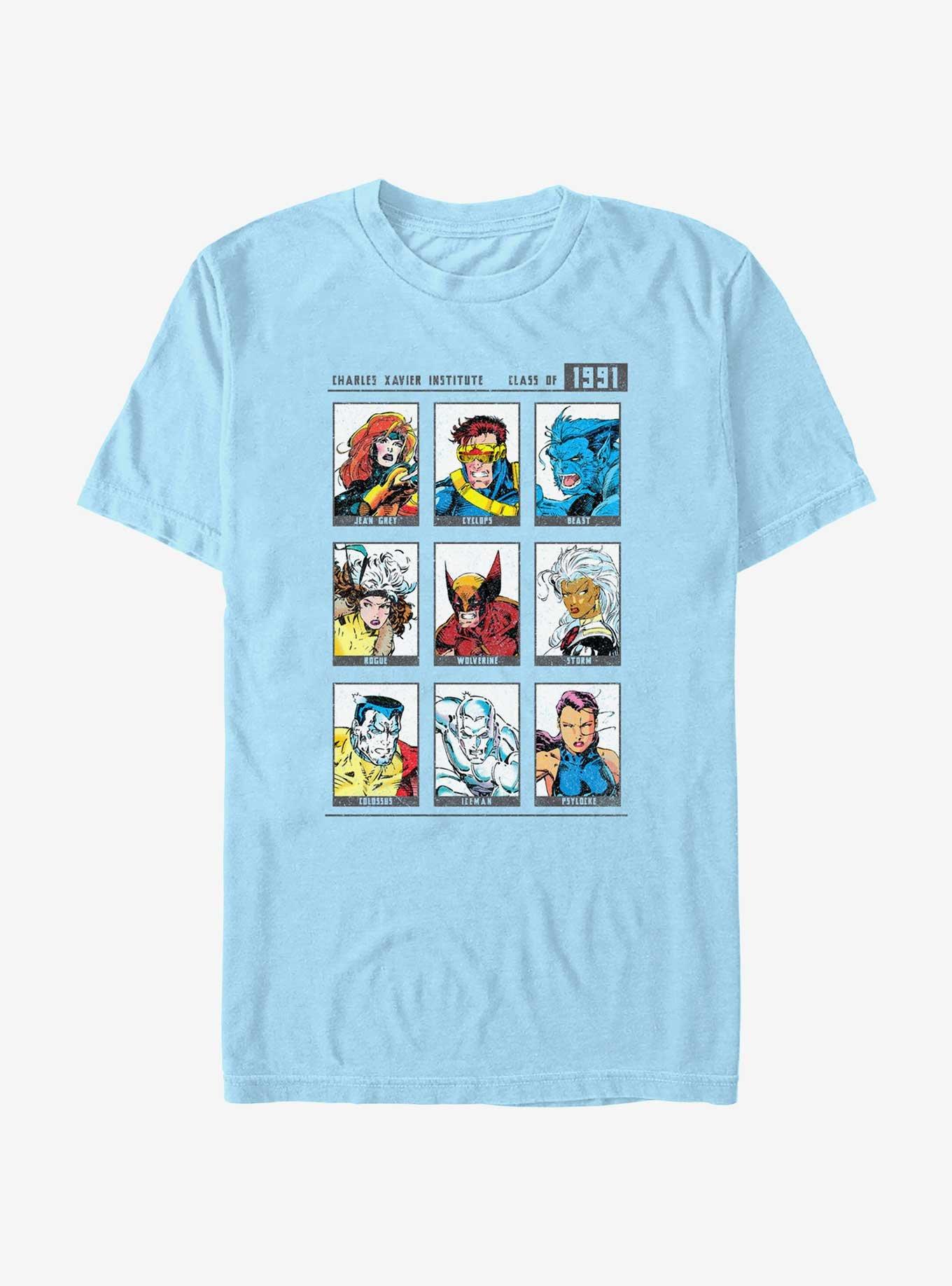 X-Men Yearbook '91 T-Shirt, LT BLUE, hi-res