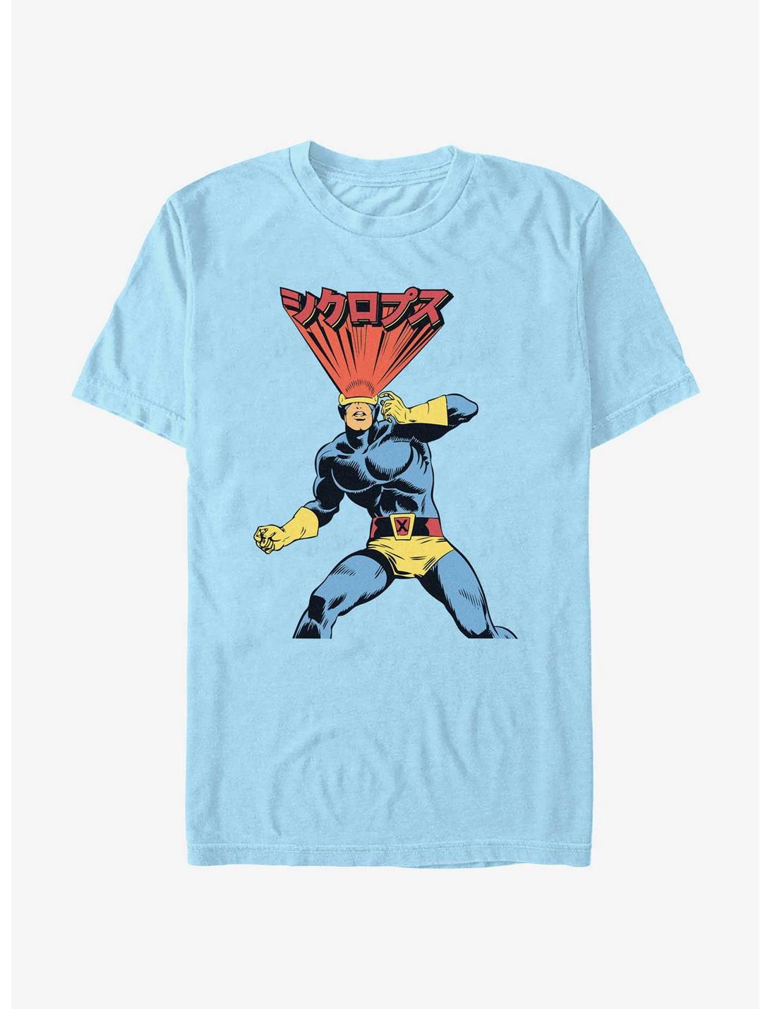 X-Men Cyclops Japanese T-Shirt, LT BLUE, hi-res