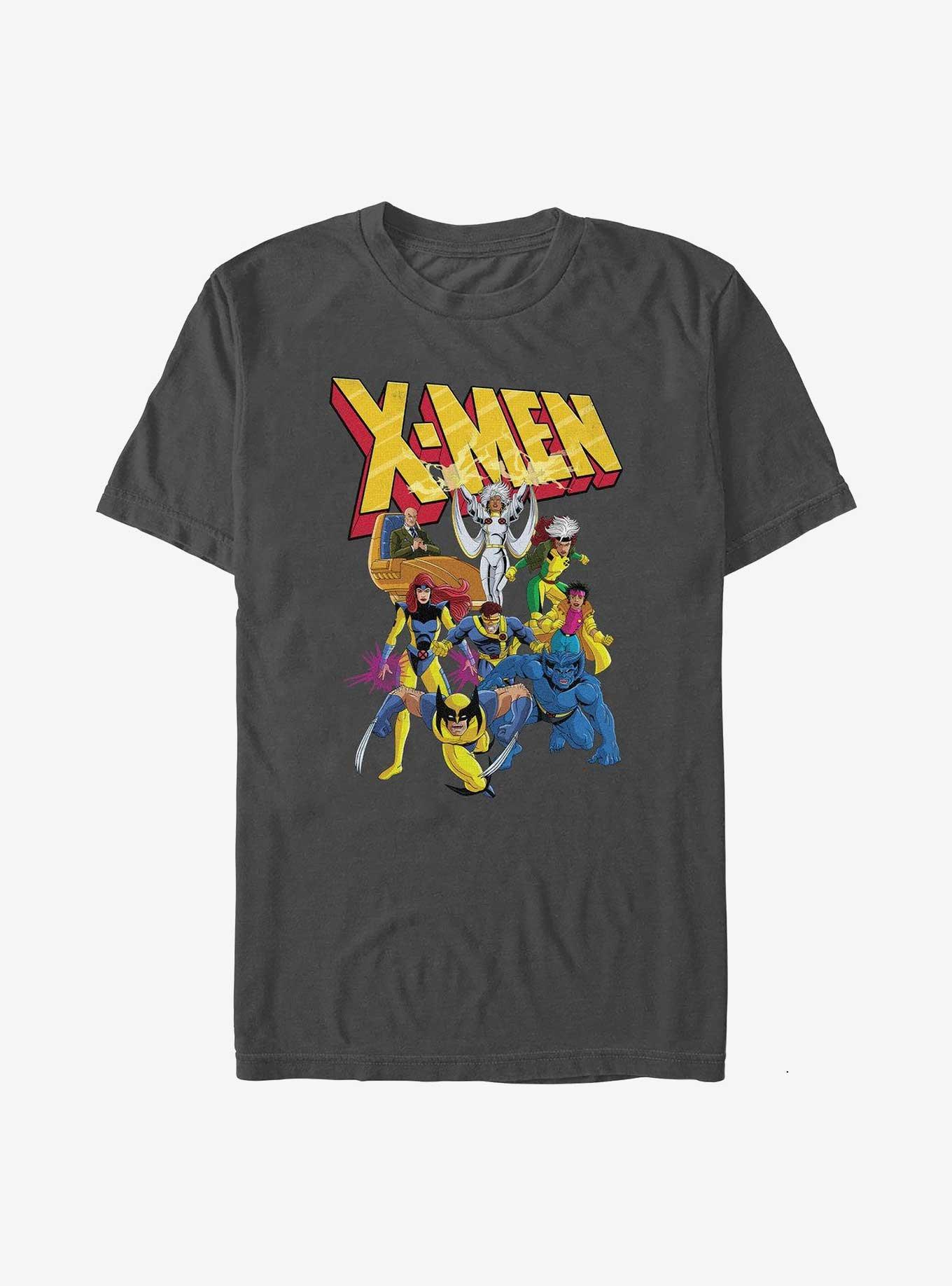 X-Men Classic 90's Team T-Shirt, CHARCOAL, hi-res