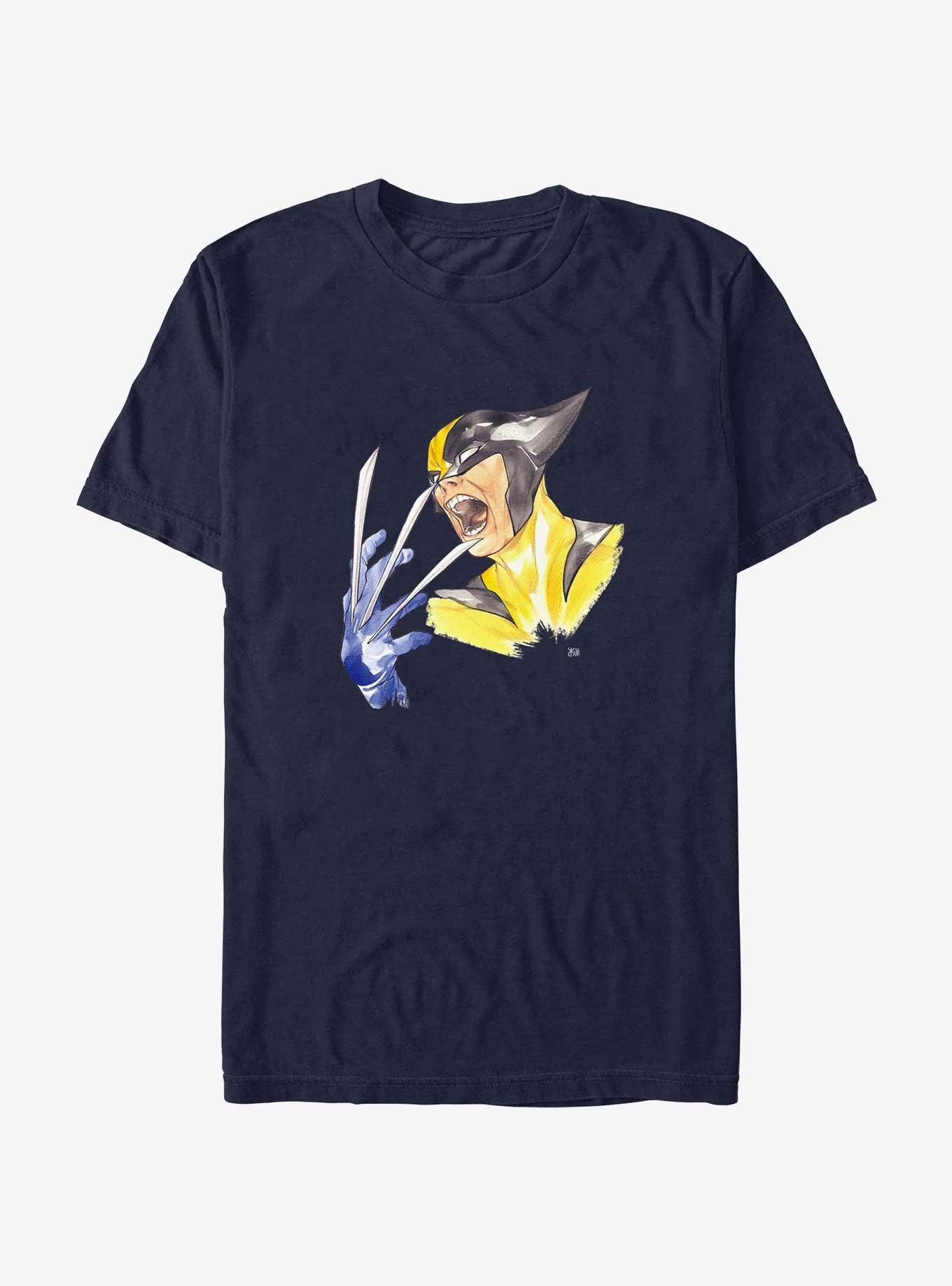 X-Men Wolverine Stare Sg T-Shirt, NAVY, hi-res