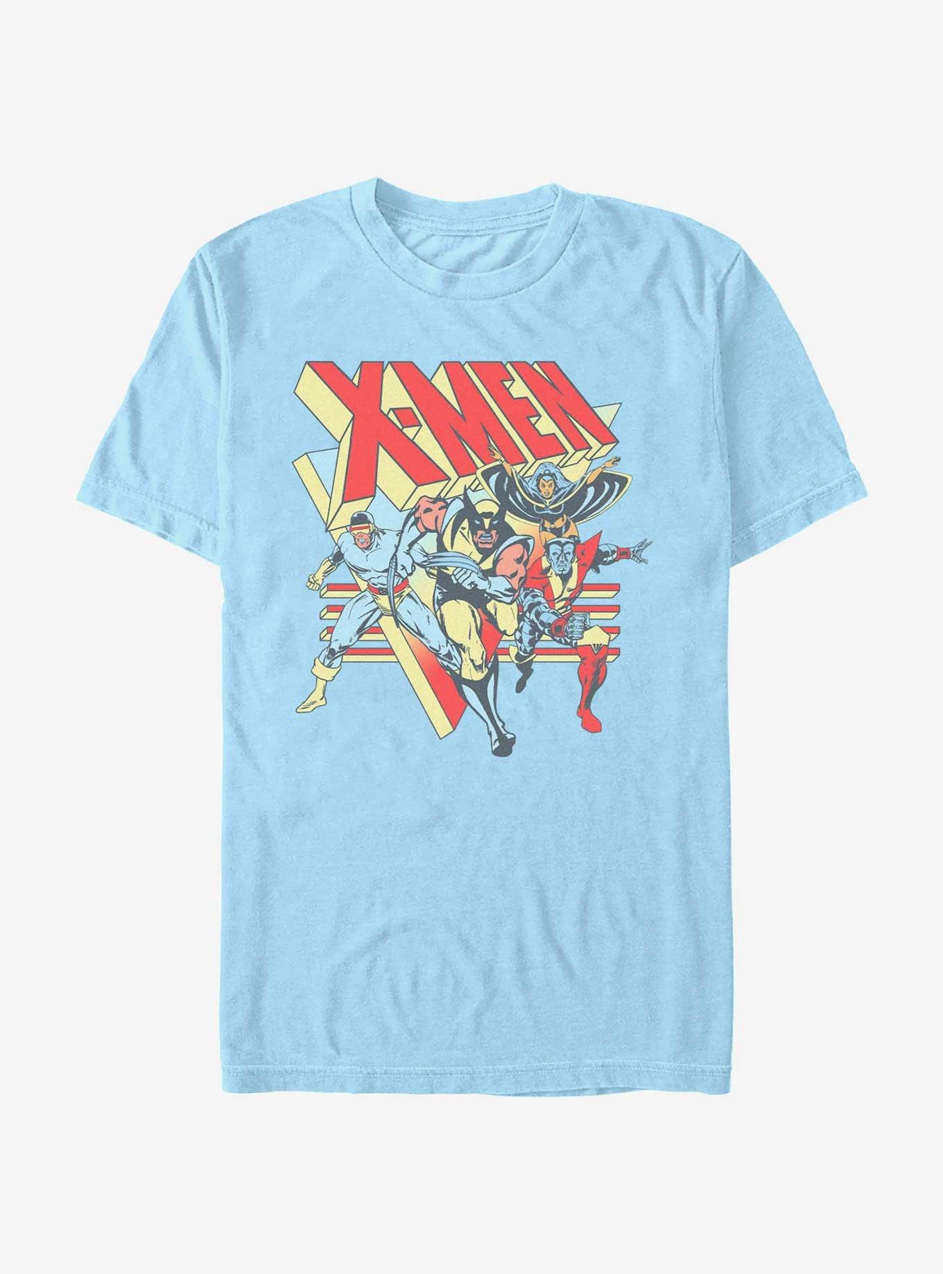 X-Men 90's Group T-Shirt, LT BLUE, hi-res