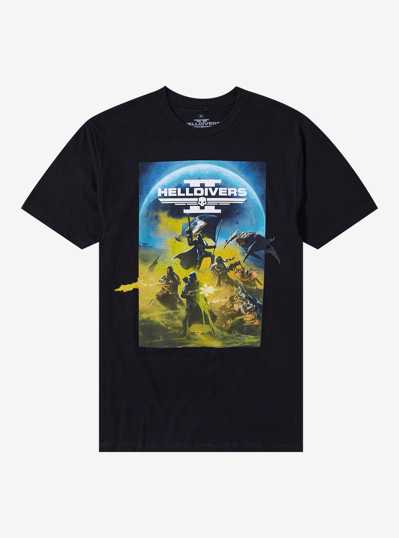 Helldivers II Poster T-Shirt, BLACK, hi-res