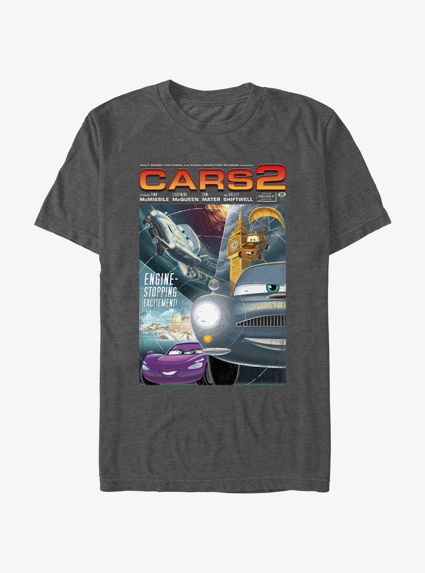 Disney Pixar Cars Movie Poster T-Shirt, CHAR HTR, hi-res