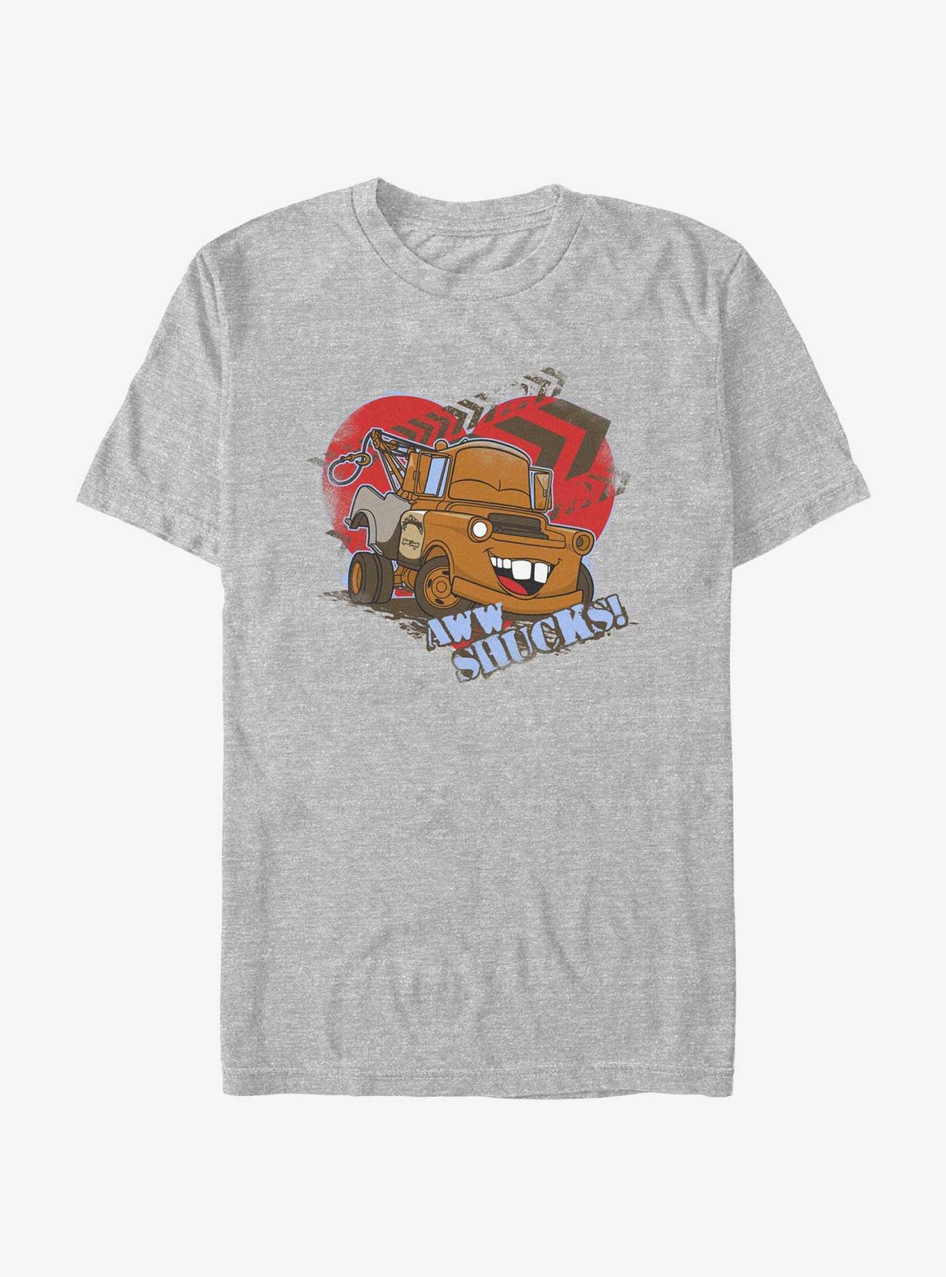 Disney Pixar Cars Aww Shucks Mater Heart T-Shirt, ATH HTR, hi-res
