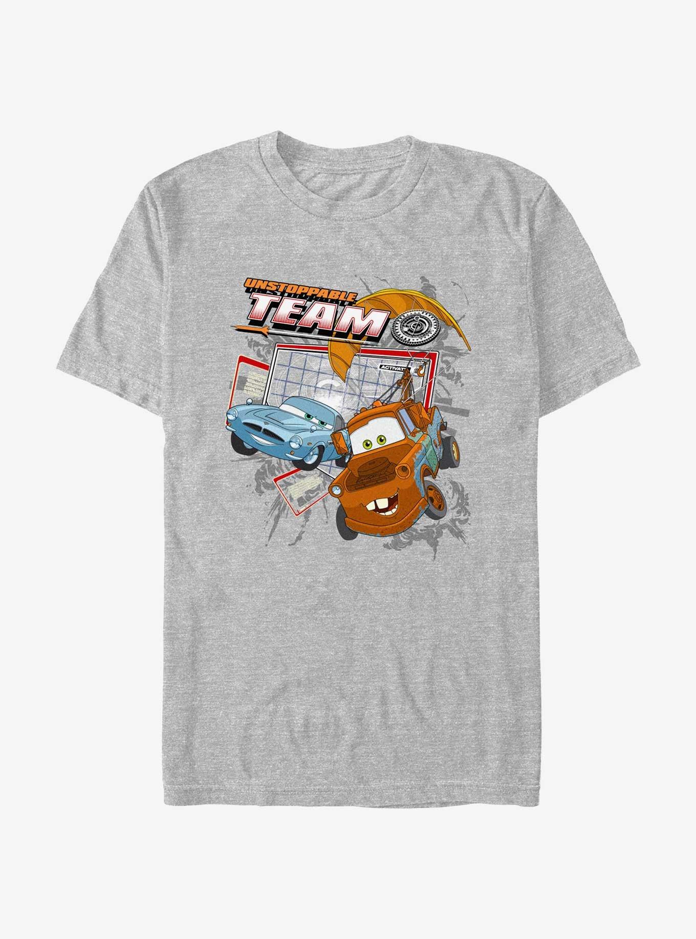 Disney Pixar Cars Unstoppable Team T-Shirt, ATH HTR, hi-res