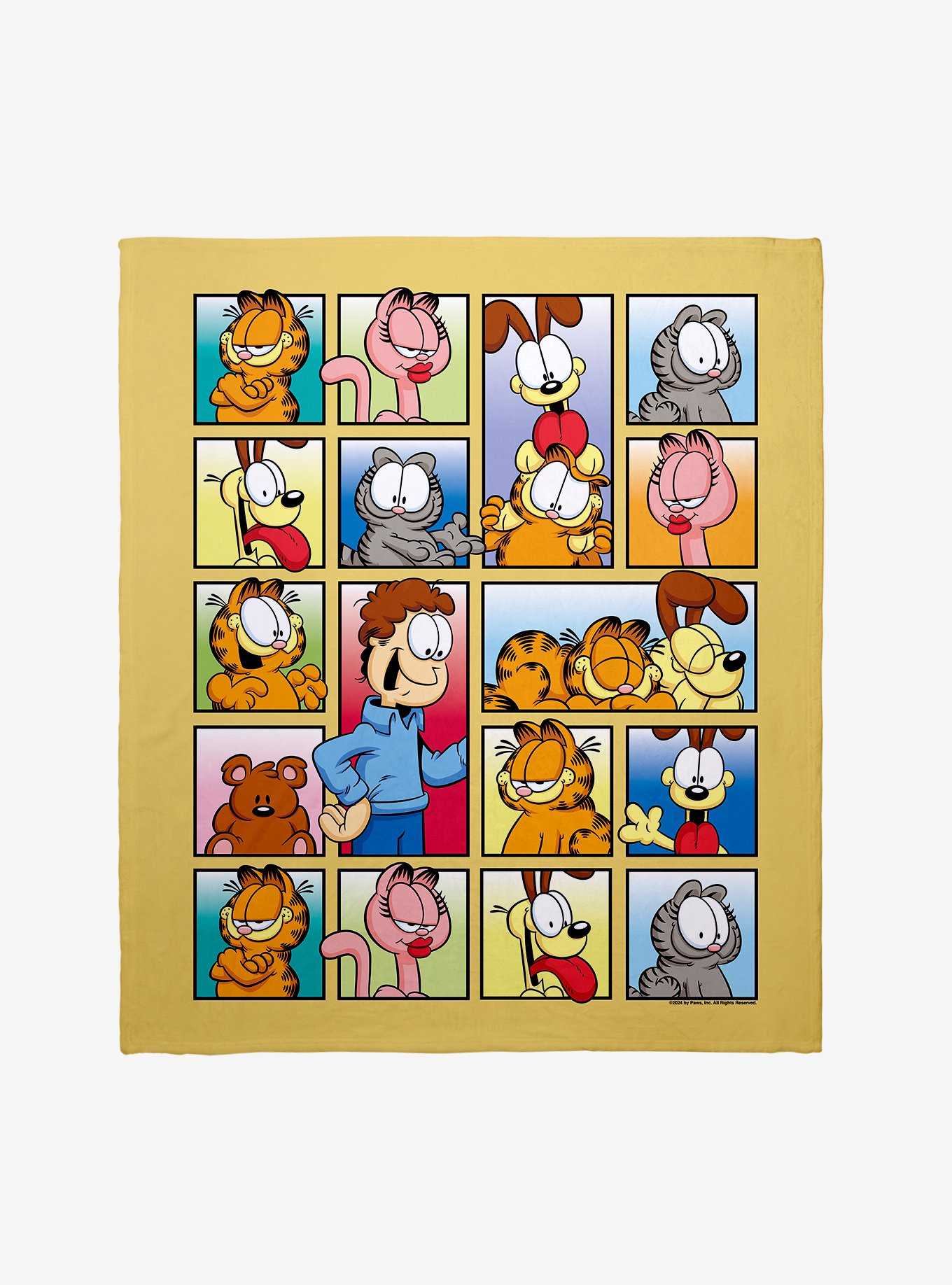 Garfield Character Boxes Throw Blanket, , hi-res