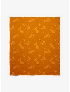 Garfield Pookie Bear Orange Throw Blanket, , hi-res