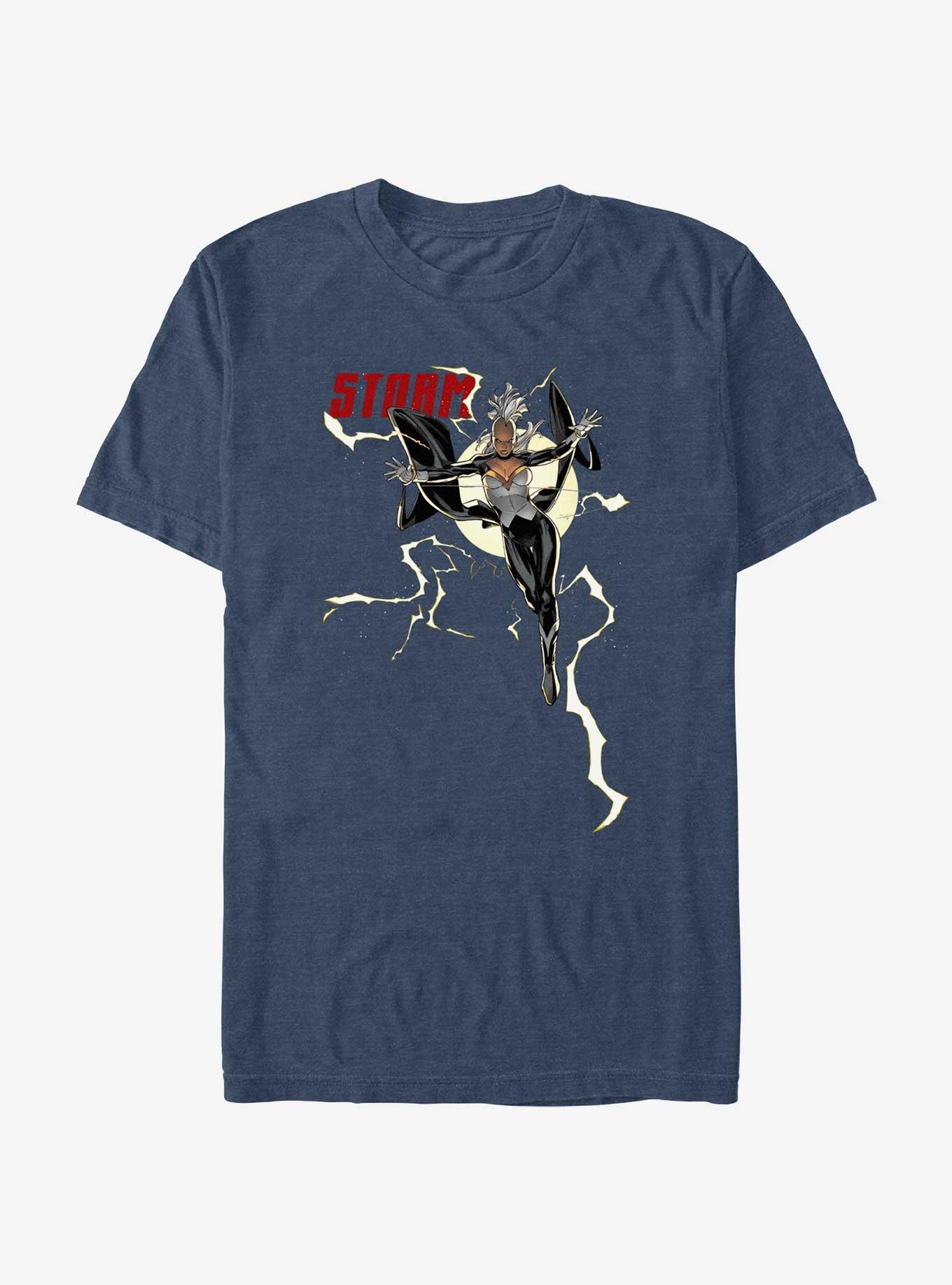 X-Men Strongest Storm T-Shirt, NAVY HTR, hi-res