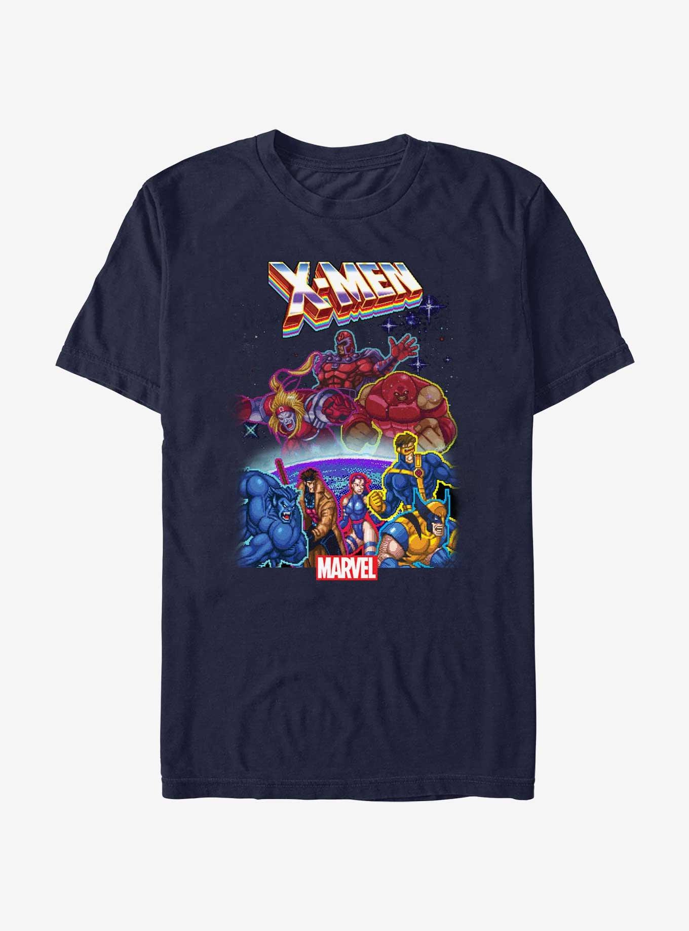 X-Men X Gamer Blocks T-Shirt, NAVY, hi-res