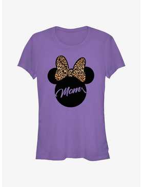 Disney Minnie Mouse Ears Leopard Bow Mom Girls T-Shirt, , hi-res