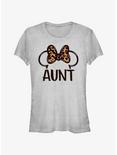 Disney Minnie Mouse Aunt Leopard Fill Bow Girls T-Shirt, ATH HTR, hi-res