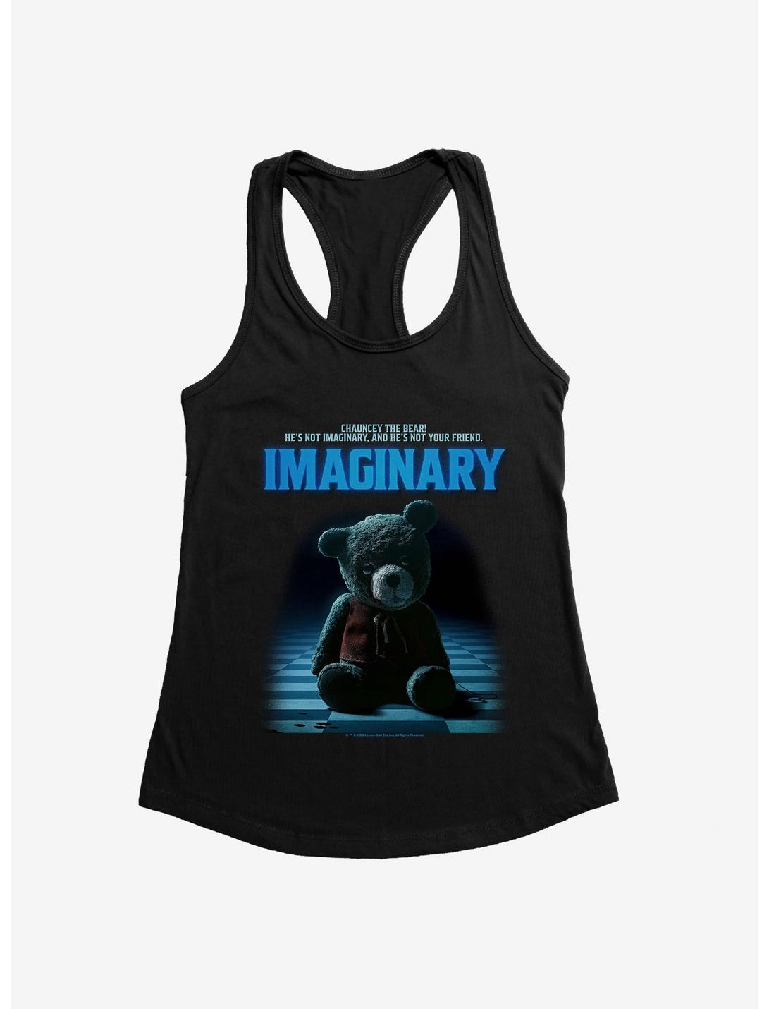 Imaginary Chauncey The Bear Poster Girls Tank, BLACK, hi-res