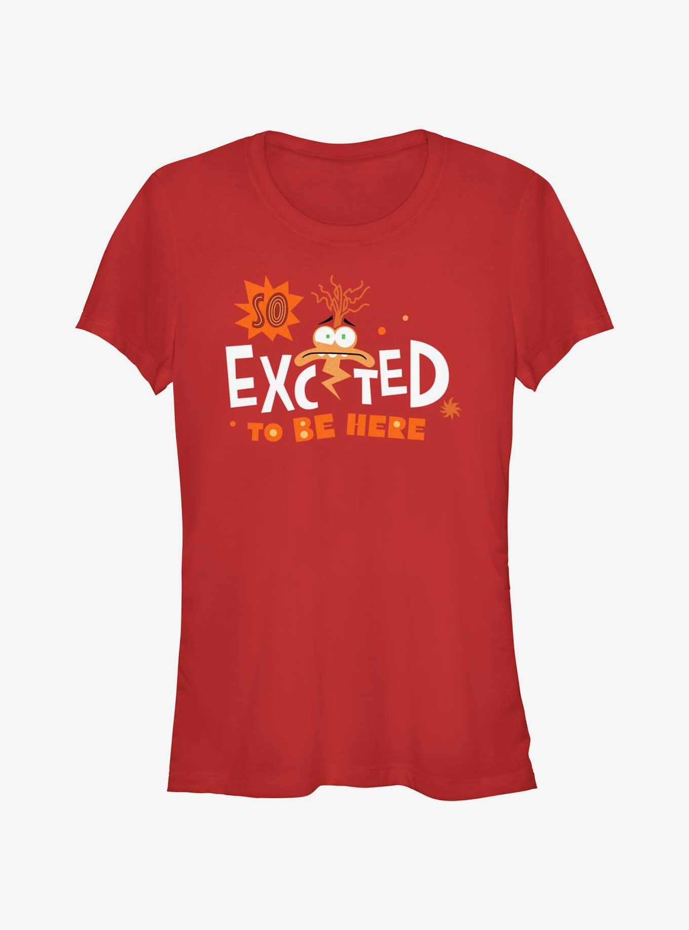 Disney Pixar Inside Out 2 Anxiety So Excited To Be Here Girls T-Shirt