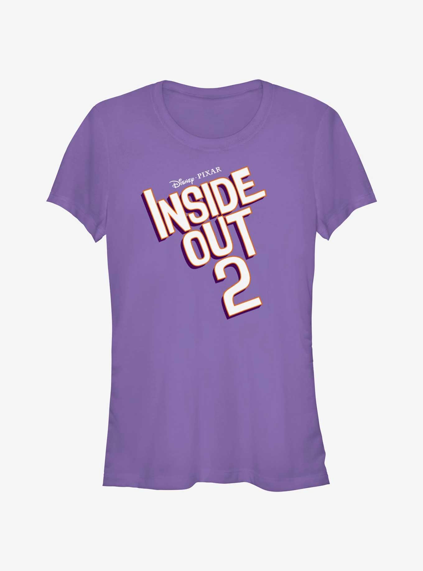 Disney Pixar Inside Out 2 Logo Girls T-Shirt, PURPLE, hi-res