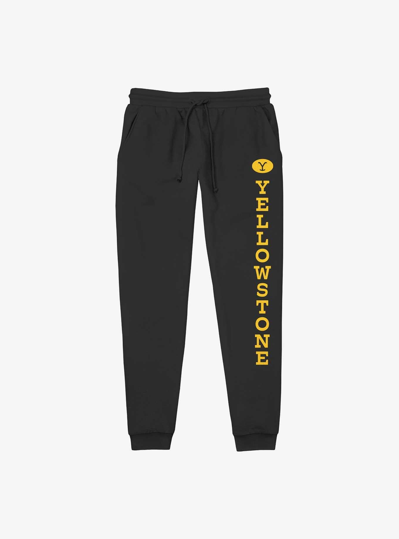 Yellowstone Logo Jogger Sweatpants, BLACK, hi-res