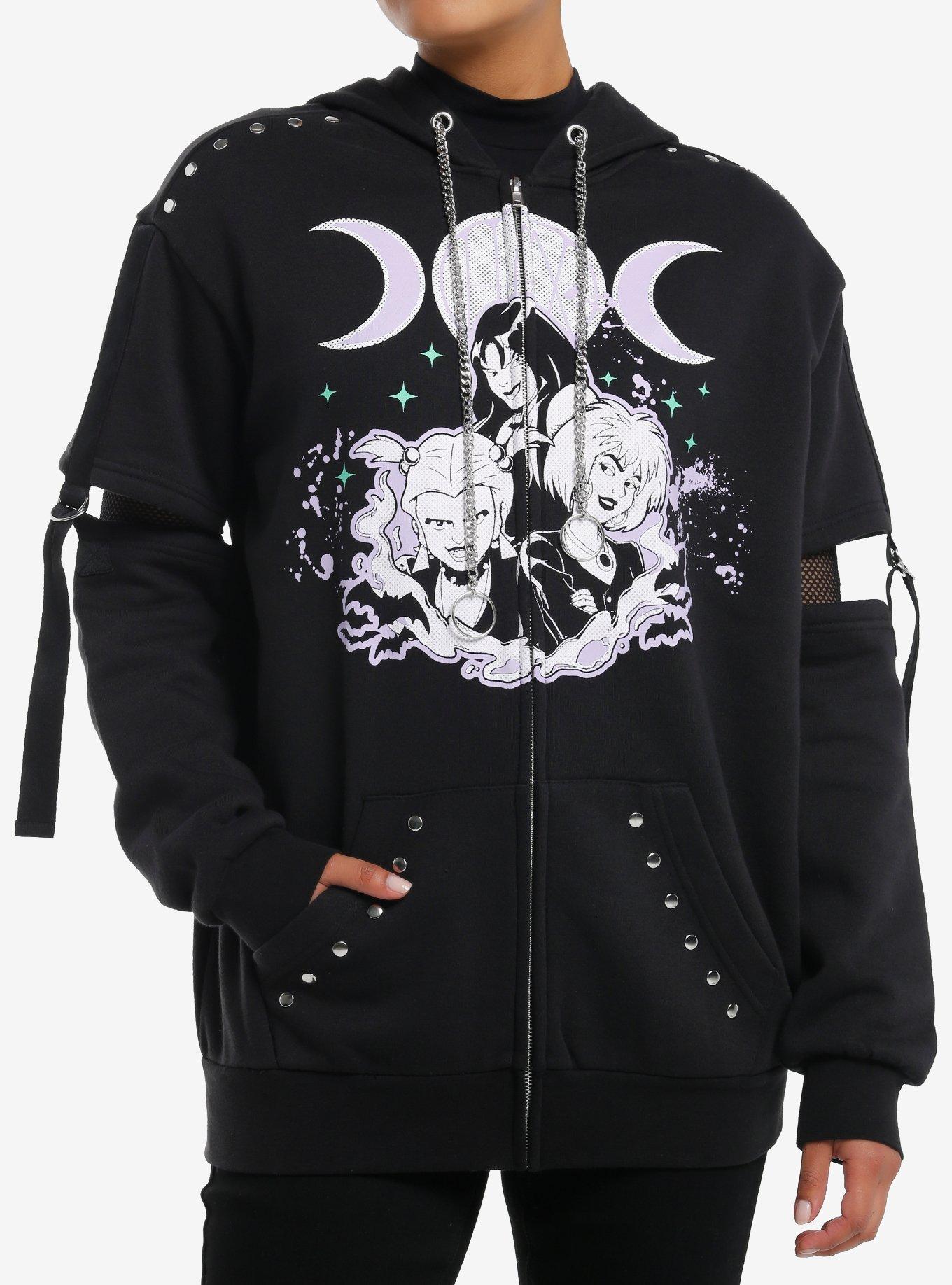 Scooby-Doo! The Hex Girls Stud Chain Girls Oversized Hoodie, , hi-res