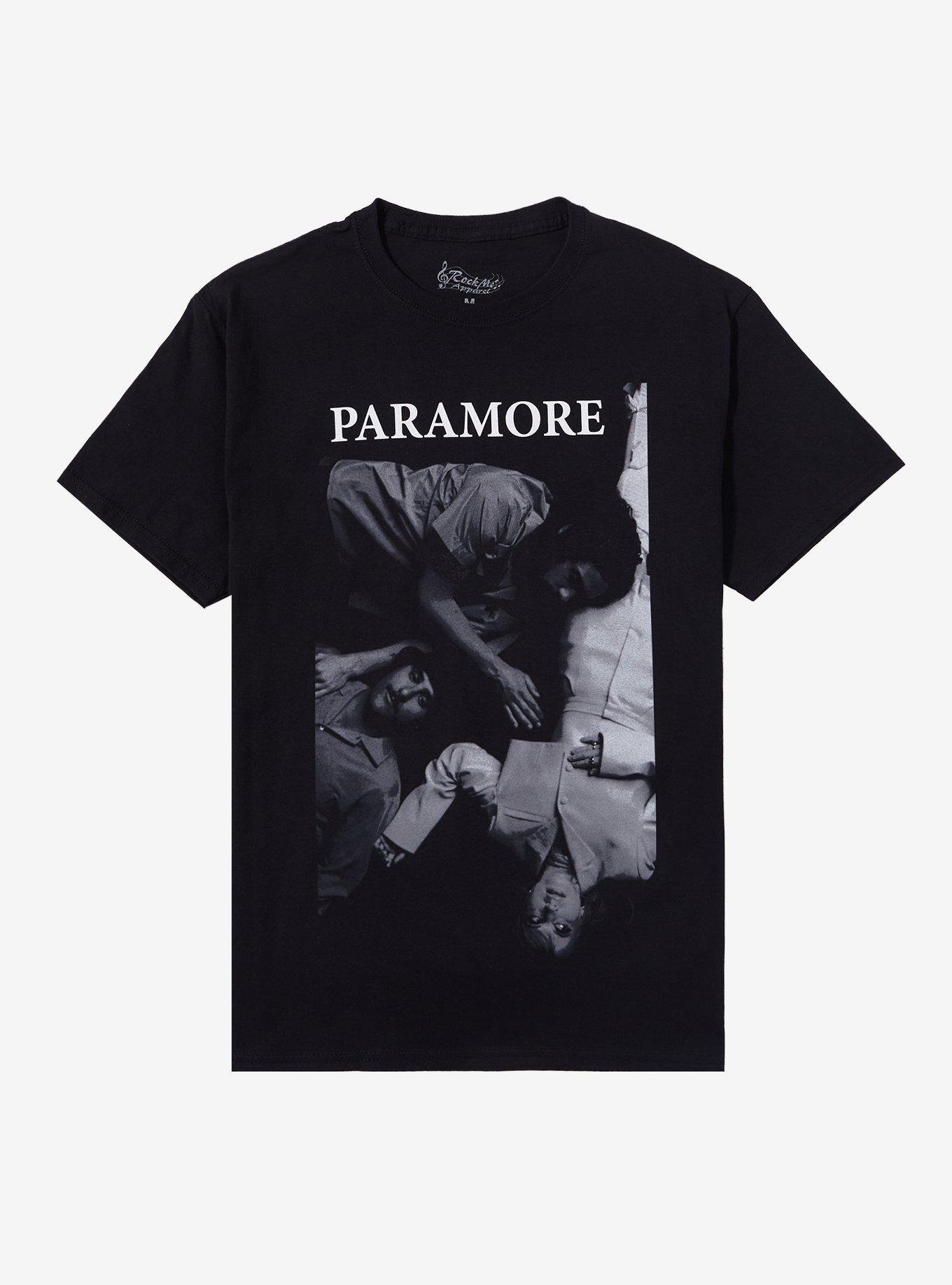 Paramore Black & White Band Photo T-Shirt, BLACK, hi-res