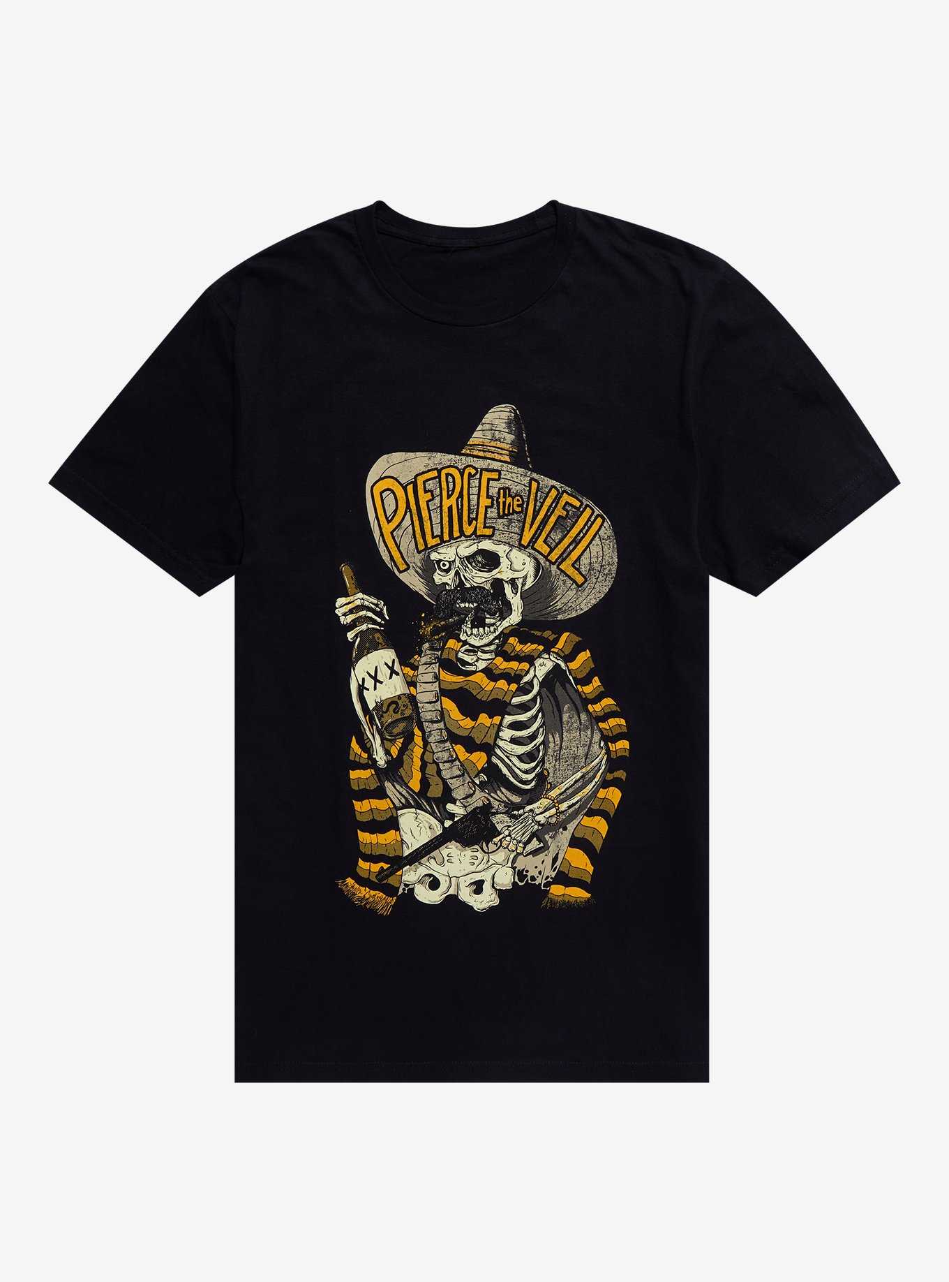 Pierce The Veil Bandito Skeleton T-Shirt, , hi-res
