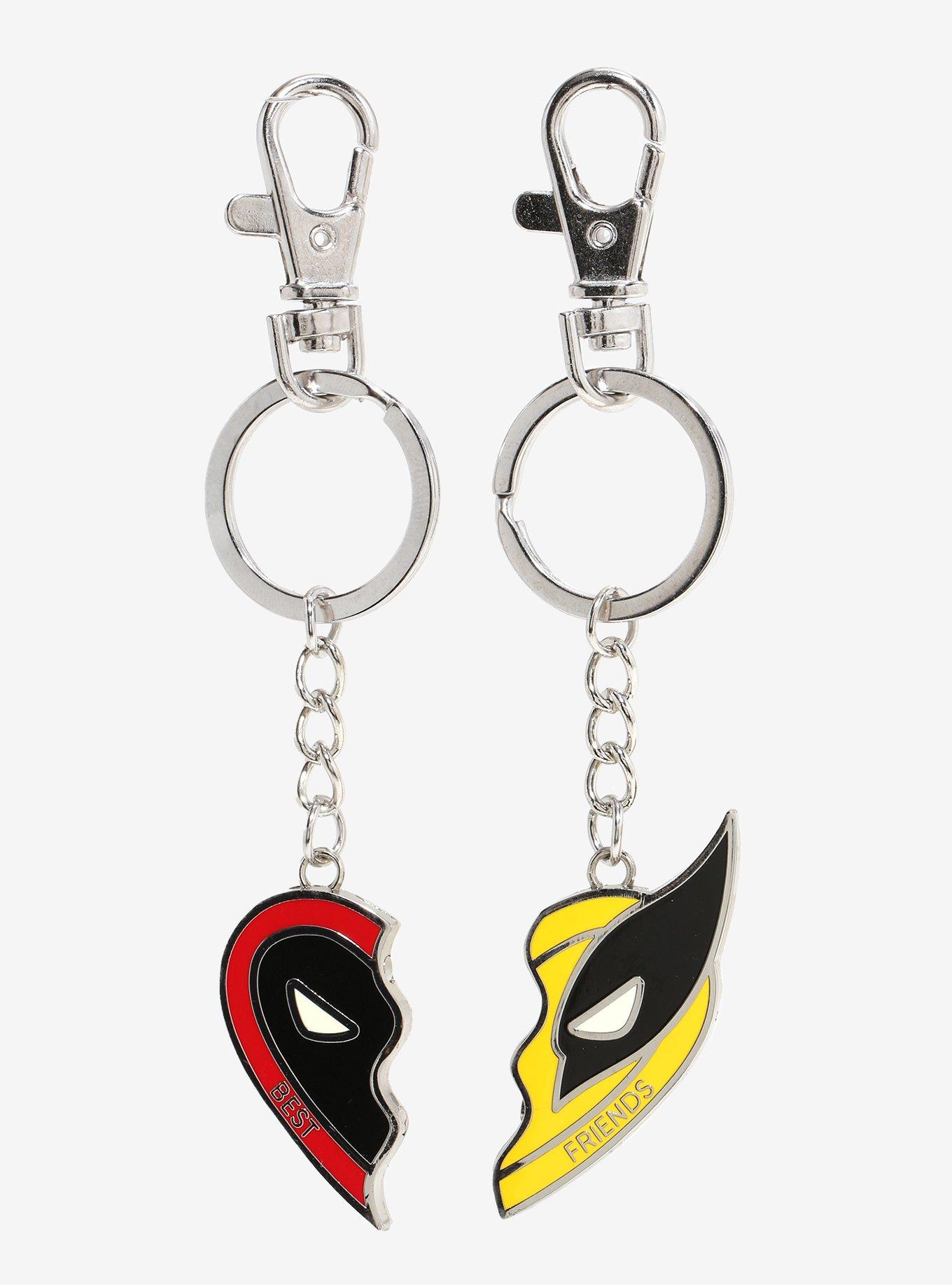 Her Universe Marvel Deadpool Wolverine Best Friend Necklace Set