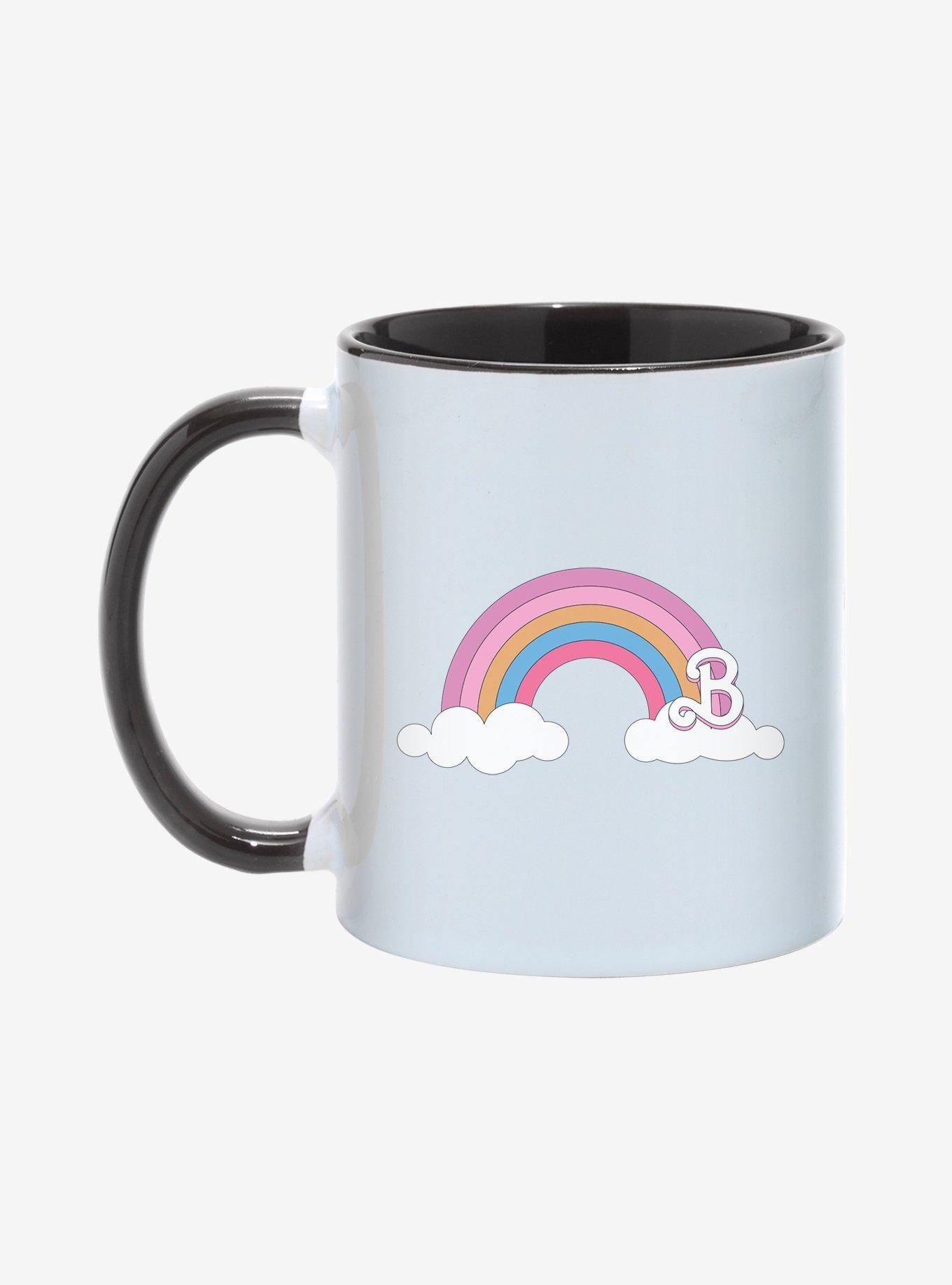 Barbie The Movie Rainbow Logo 11OZ Mug, BLACK  WHITE, hi-res